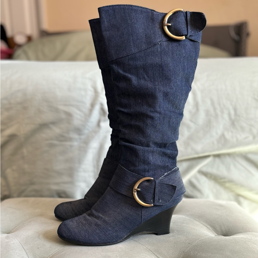 Woman’s CA collection by Carrinni Jean boots y2k style